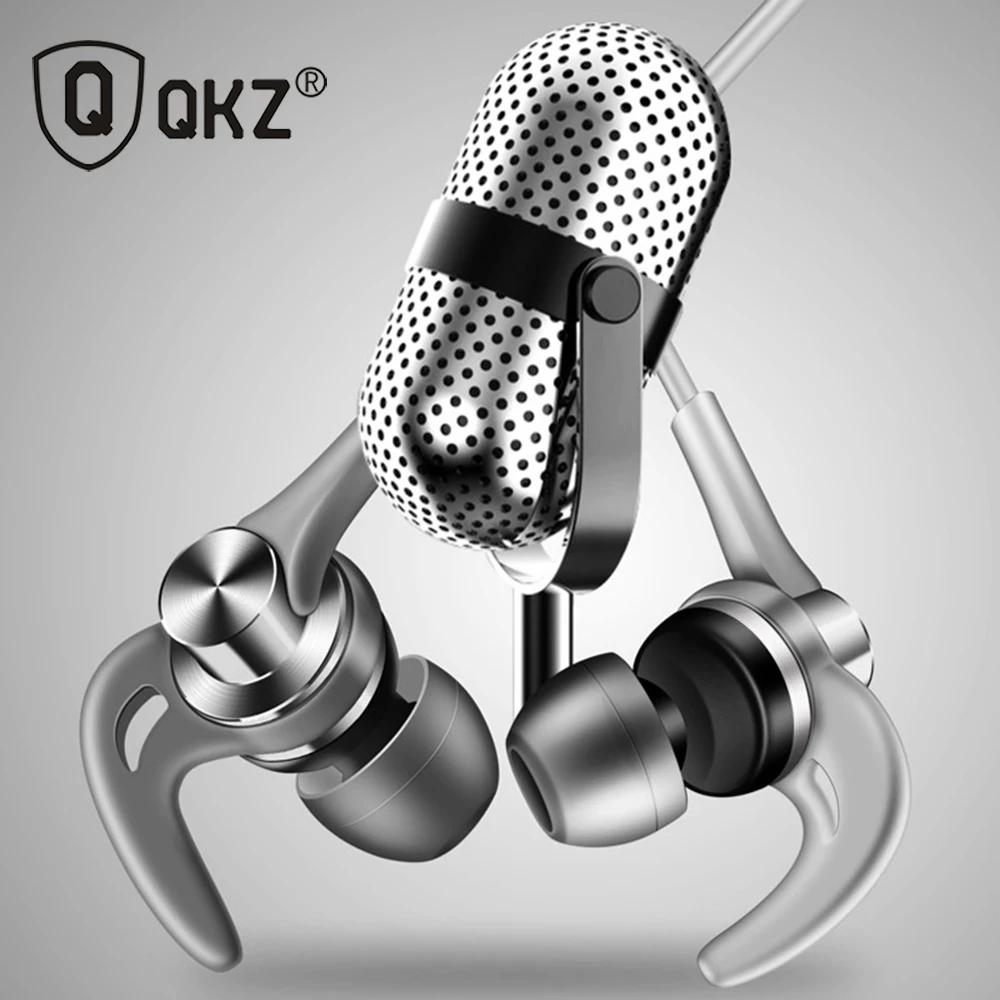 Наушники QKZ EQ1 металлические наушники вкладыши с микрофоном|phone earphone|in-ear earphoneearphones