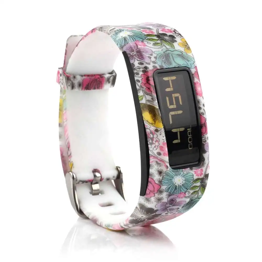 Сменный ремешок для часов Garmin Vivofit 1, силиконовый браслет на запястье, умный Браслет для Garmin Vivofit 1 - Цвет: Color07