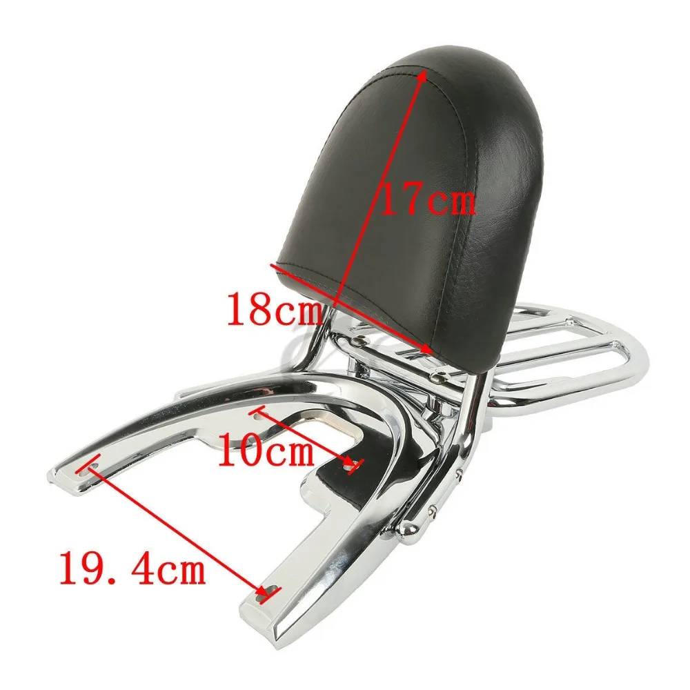 Motorcycle 180 Sissy Bar Backrest Luggage Rack &amp Baseplate For Harley VROD V ROD VRSCA VRSCB VRSCD VRSCSE 2002-2006 2005 2004 03 |