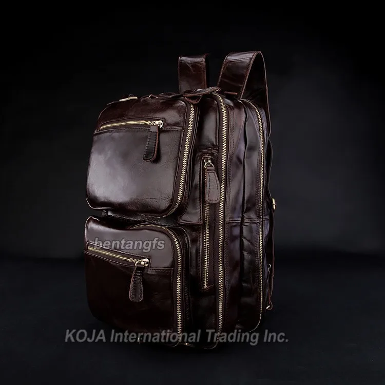 Мужские рюкзаки из натуральной кожи, рюкзак для путешествий, школьные сумки, сумки для багажа, ранец, рюкзак, мужская кожаная дорожная сумка коричневого цвета