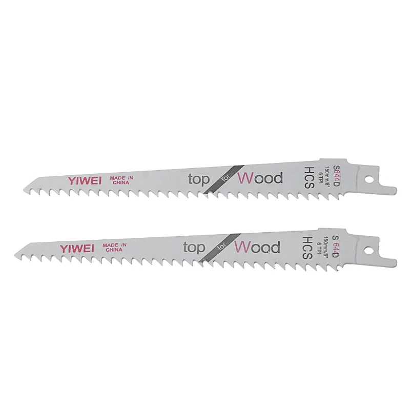 

2Pcs 6” Blades Reciprocating Saw Sharp S644D Extra Sabre Pruning For Wood Safety