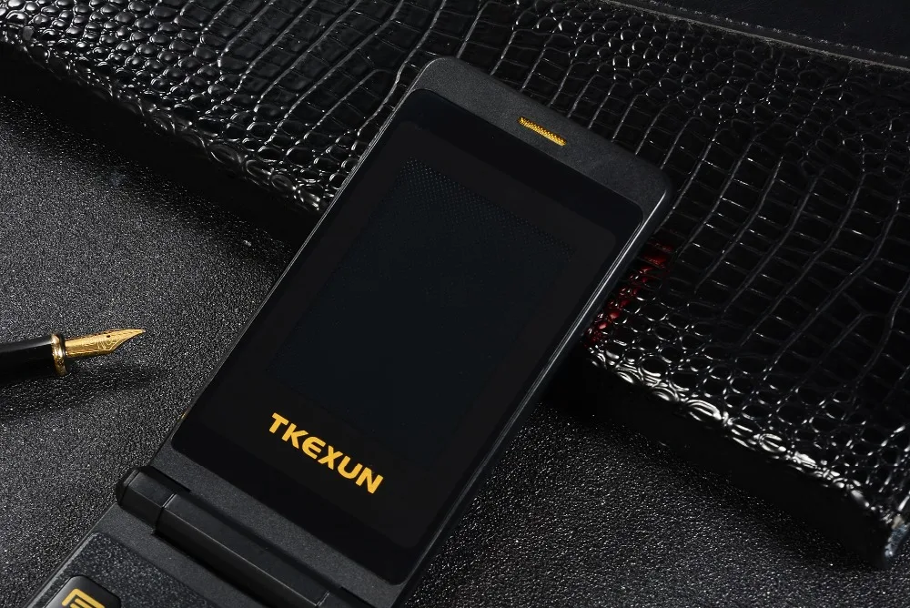 Двойной экран флип-телефон TKEXUN G300 2,6 дюймов MP3 MP4 один клавишный циферблат телефон большая русская клавиатура старый человек Мобильный телефон PK X9 X6