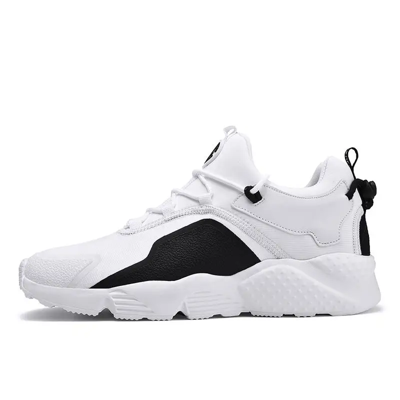 New Men Sneakers Breathable Running Shoes For Men Comfortable Sport Shoes Outdoors Jogging Shoes Zapatillas Big Size 39-47 - Цвет: 081White