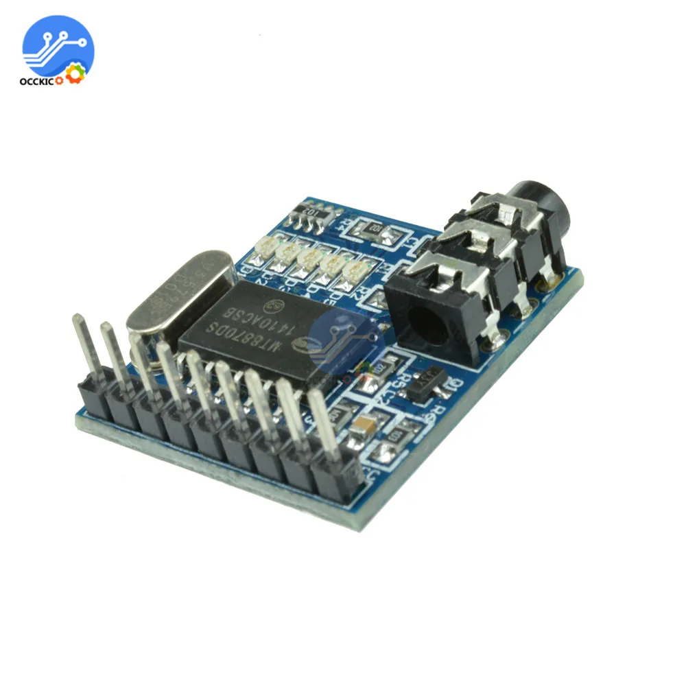 Модуль декодирования голосового аудио MT8870 DTMF для Arduino Телефонный модуль со