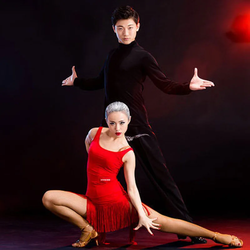 2018 базовое Стильное женское платье для латинских танцев с отделкой кисточками