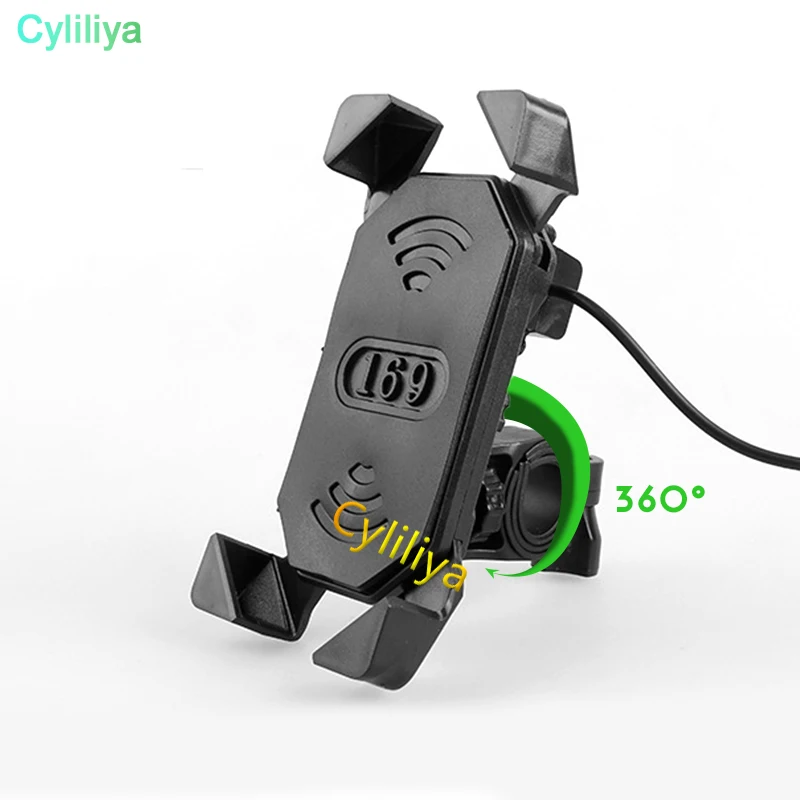 DHL 50 шт. USB зарядное устройство для мотоцикла 12 30 в универсальный держатель