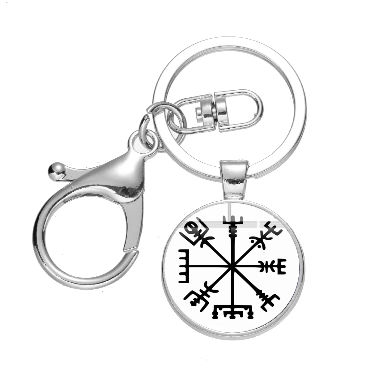 SONGDA Vegvisir компас викингов брелок исландский вегвизир шлем ужас в руническом круге