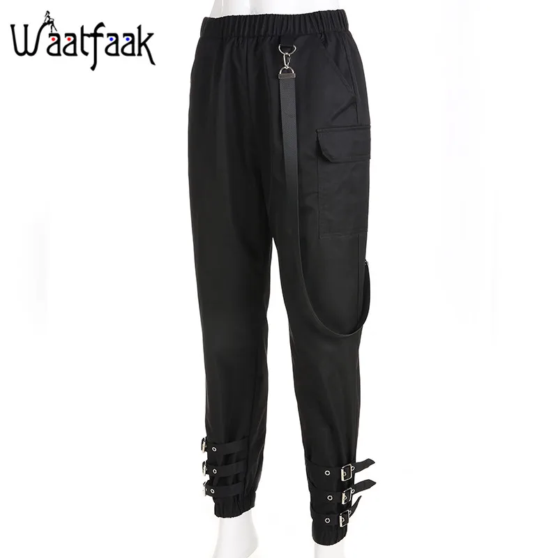 Black Pants Waatfaak, верхняя одежда, укороченная куртка-бомбер, Женская куртка с длинным рукавом, осенняя куртка, Женская куртка с карманом, застежкой-молнией, уличная куртка - Цвет: Black Pants