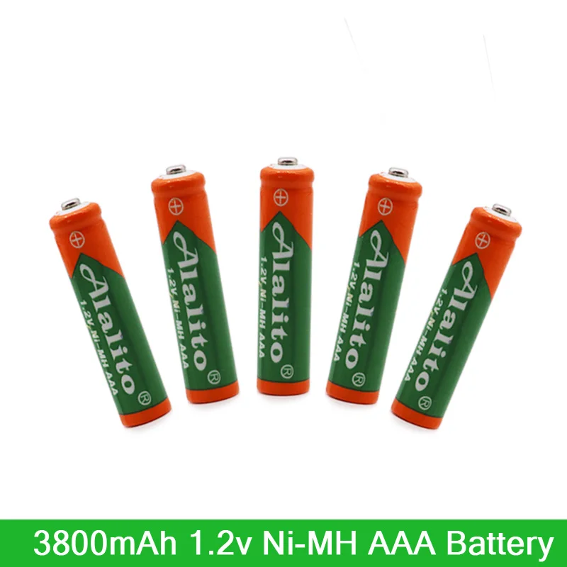 4-20PCS Alalito New AAA battery 3800 mAh Rechageable NI-MH 1.2 V for Clocks mice computrs toys so on | Электроника