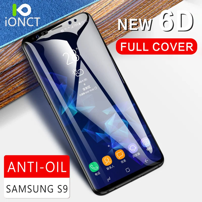 Закаленное стекло Ionct 6D для Samsung Galaxy S8 S9 Plus Note 8 Защита экрана S6 S7 Edge защитная