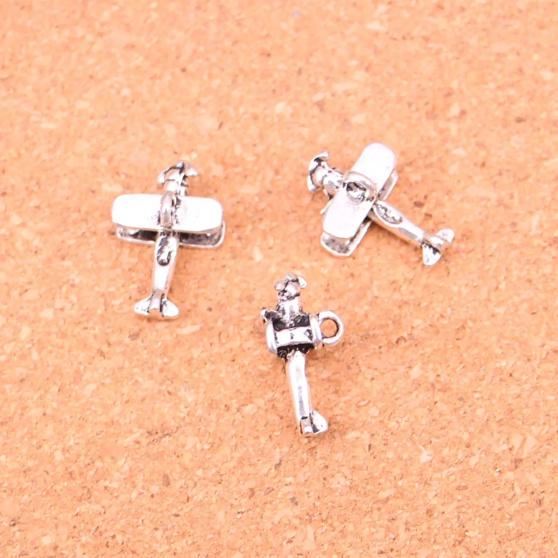 15 шт. металлические подвески в виде самолета 19 х9х13 мм|metal pendant|charm metalmetal charm pendants |