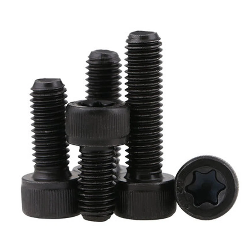 10 шт. M6 12 9 класс Слива Torx T &amp TX отверстие винт головка цилиндра Шестигранная