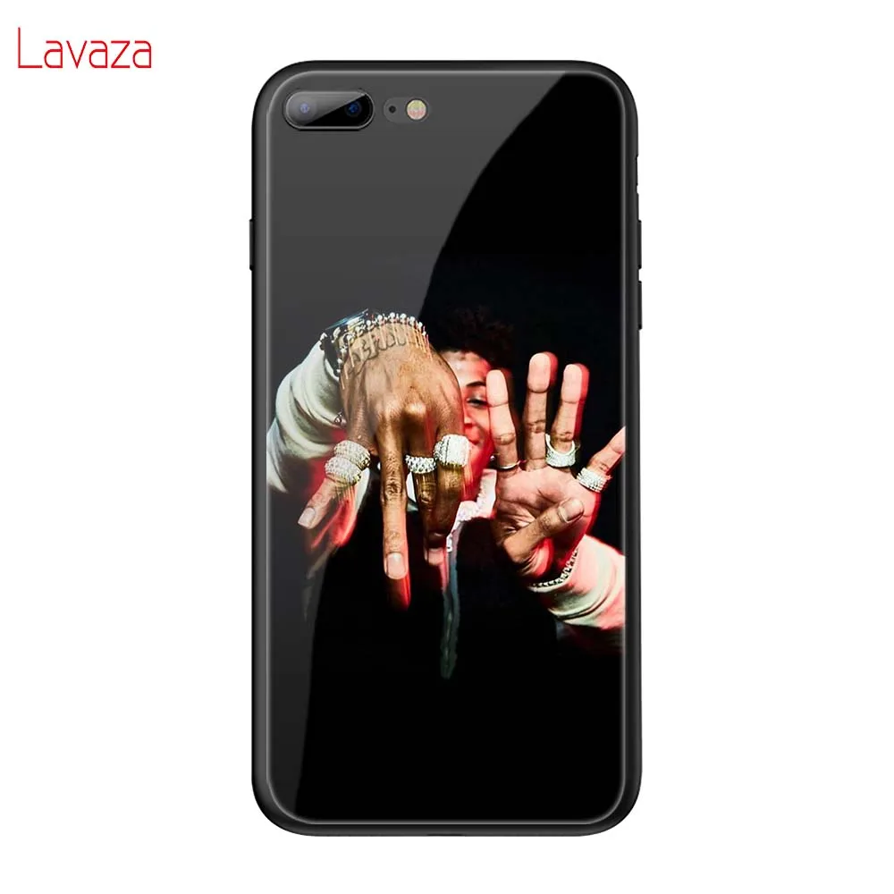Lavaza Youngboy никогда не сломался снова закаленное стекло TPU чехол для iPhone 6 6S 7 8 Plus 5 5S SE XR X XS 11 Pro MAX чехол - Цвет: TG17