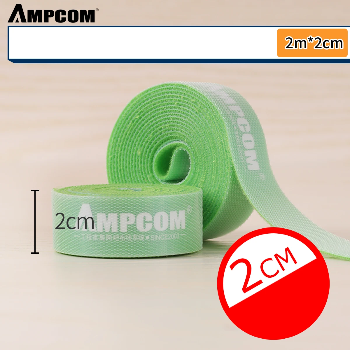 Органайзер проволочный зажим для намотки AMPCOM 2 м кабельные ремни крюк и петля