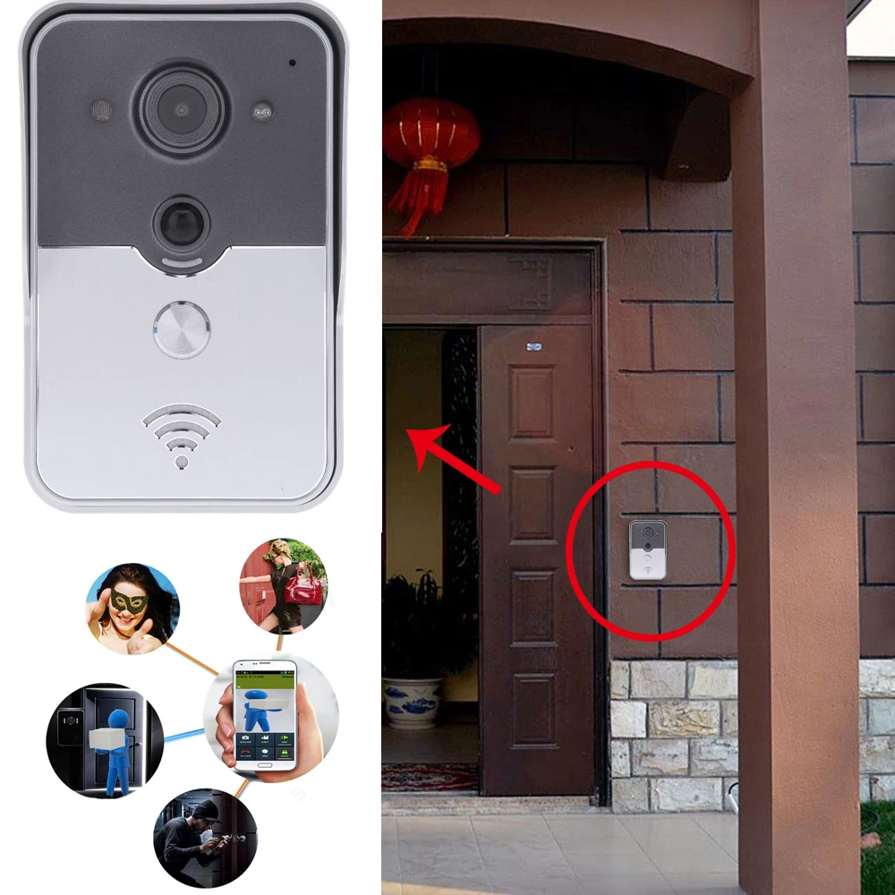 IP видеодомофон LOFAM 720P Wi Fi ночное видение|bell bell|bell wirelessbell wifi |