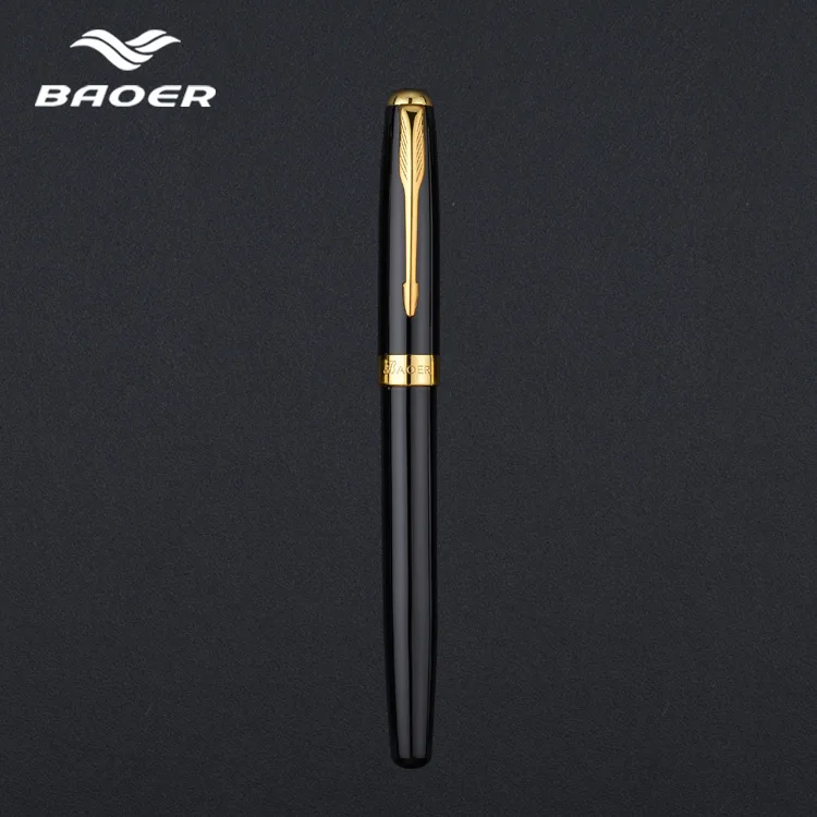 see chart Baoer388 перьевая Ручка pluma fuente stylo plume перьевые ручки высокое качество Аутентичные penna stilografic подарочная ручка в деловом стиле - Цвет: see chart