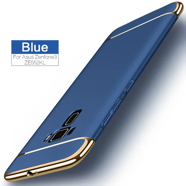 Синий Роскошный чехол s для ASUS ZenFone 4 Max ZC554KL, чехол для ASUS ZenFone GO ZB452KG, чехол, 5,5 дюймов, Fundas, жесткий, ультра тонкий, крышка - Цвет: Синий