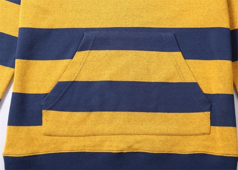 Красивые гигантские Для Мужчин's Повседневное толстовки в полоску Тонкий