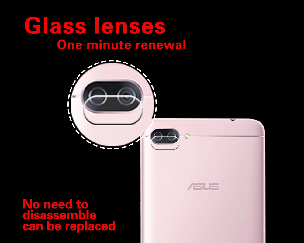 Ультратонкая Защитная пленка для задней камеры из закаленного стекла Asus Zenfone 4 Max