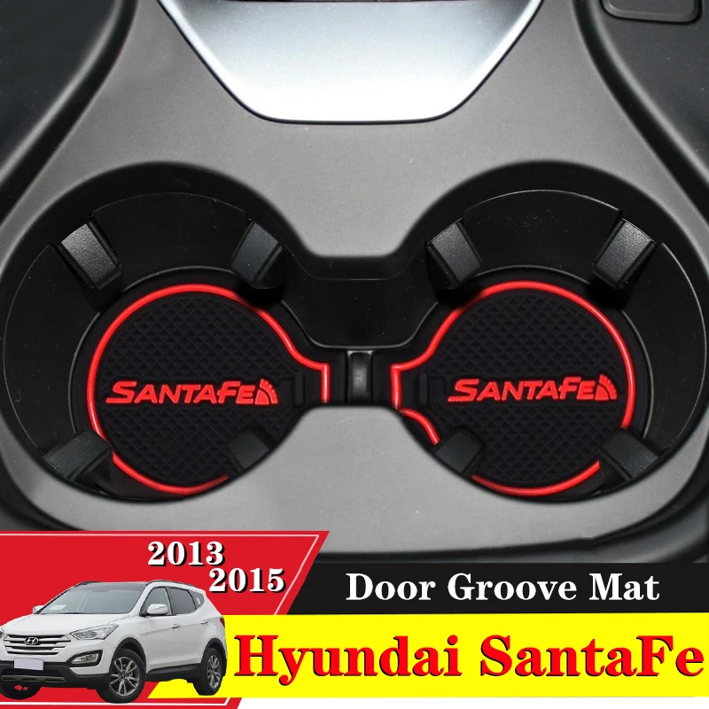 Для hyundai Santa Fe IX45 2013 2015 Салонные подложки противоскользящие ковриком слот ворота