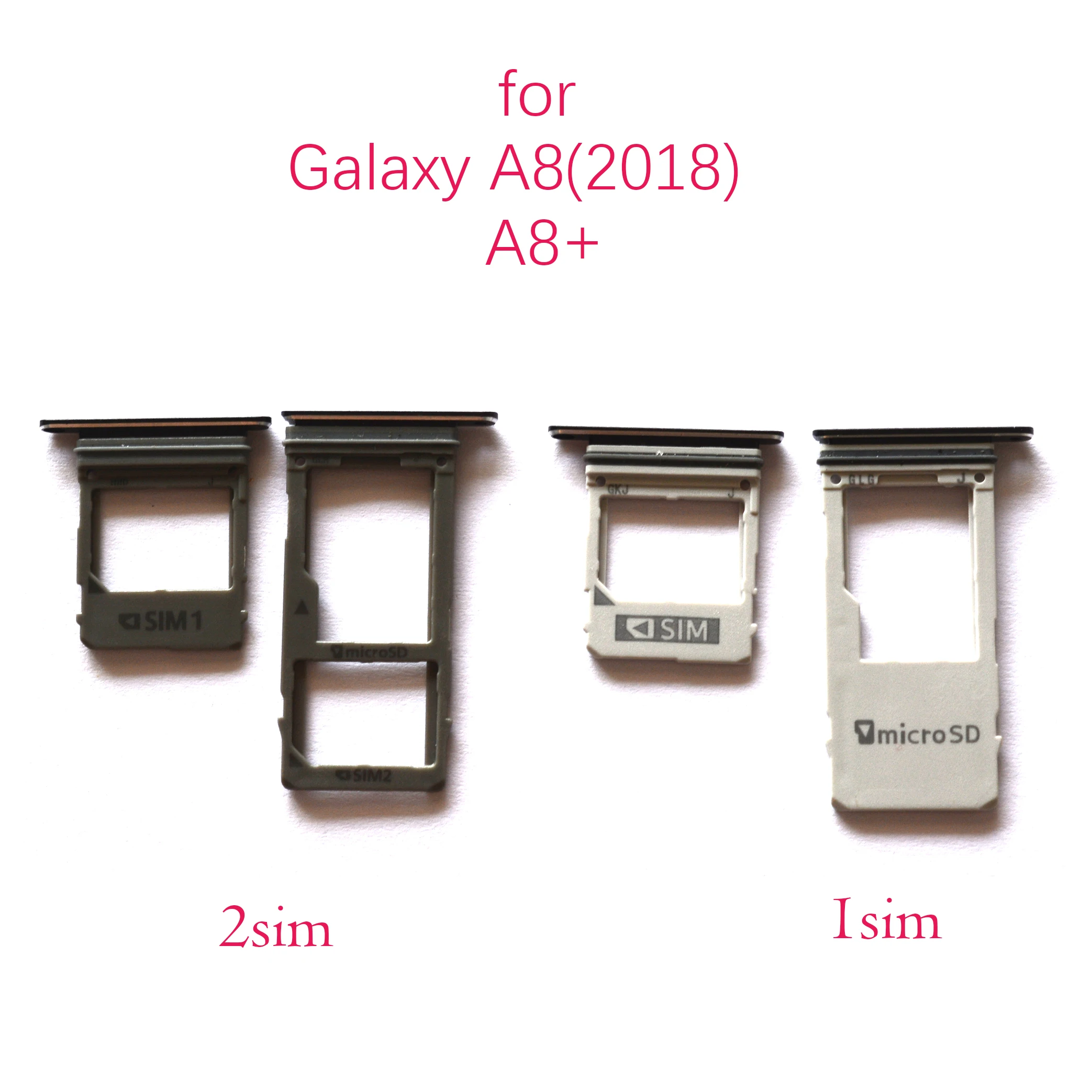 Для Samsung Galaxy A8 2018 + A530F A730F A530DS A730DS держатель лотка для sim-карт адаптер картридера SD |