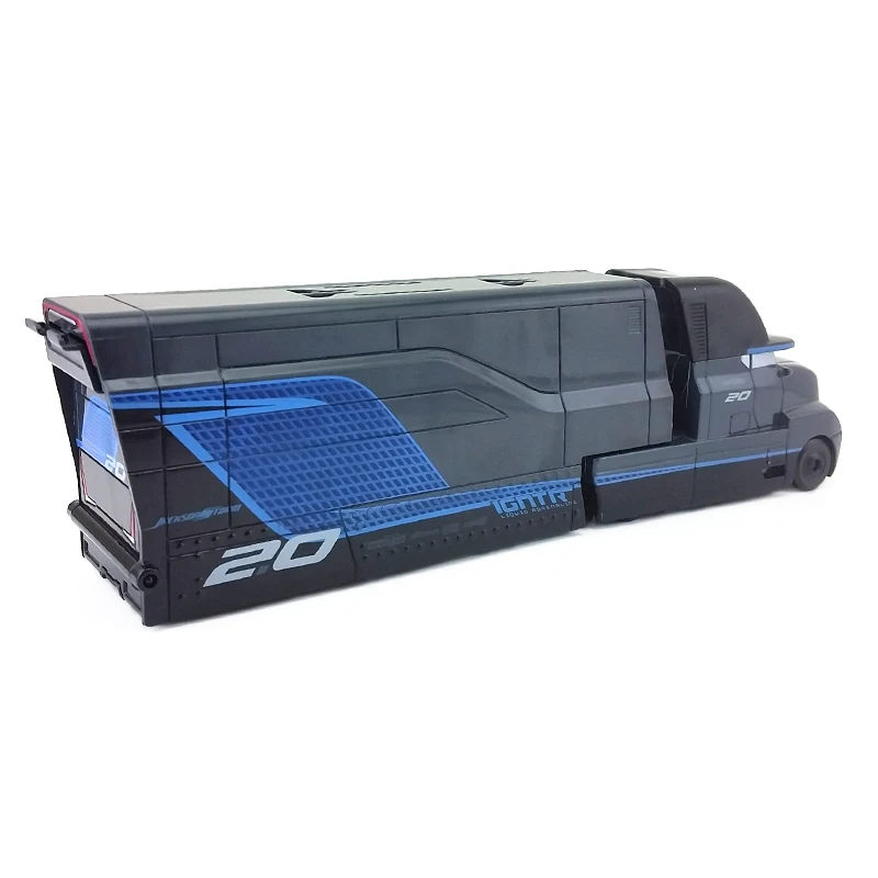 Disney Pixar Cars 3 Jackson Storm's Transforming Hauler пластиковая Игрушечная машина 1:55 свободная