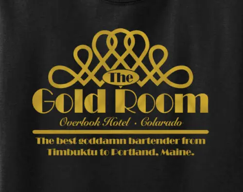 

Gold Room T-Shirt Inspired By The Shining - Classic Retro Horror Movie 2019 New Short Sleeve Men Fashion O-Neck Cotton T Shirt