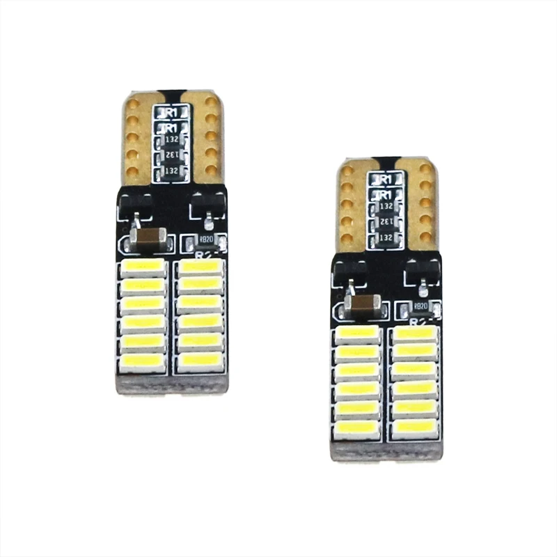 1000 шт. T10 W5W 4014 24SMD авто светодиодный автомобильные лампы для чтения просвет
