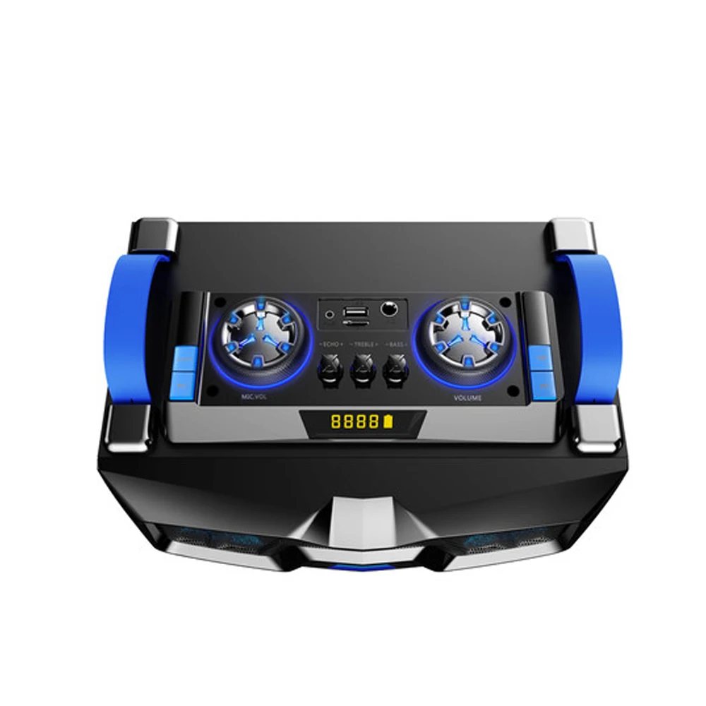 Мультимедийные колонки Bluetooth караоке микрофон супер DJ бас Hi-Fi активный