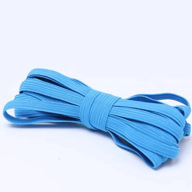sky blue Горячая Красочные высоко-эластичные круглые резинки 6 мм канатная Резиновая лента линия спандекс лента поясная лента Одежда аксессуары ty5bb5627 - Цвет: sky blue