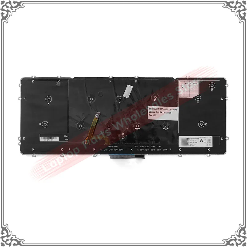 Оригинальная Черная американская клавиатура для DELL Precision M3800 XPS 15-9530 9530 клавиатура на замену с подсветкой