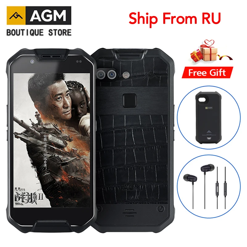 (Корабль f Встроенная память RU) AGM X2 NFC IP68 Водонепроницаемый 5 дюймов 6 ГБ