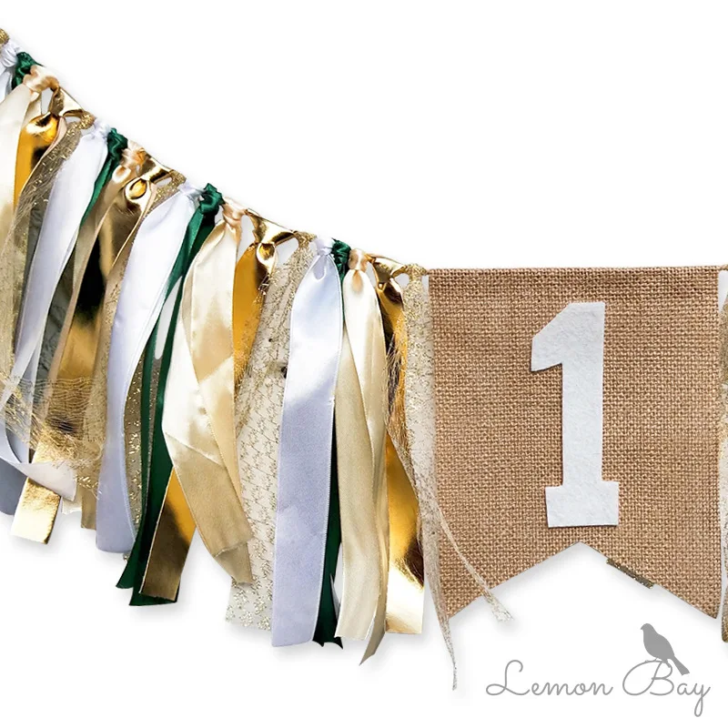 Коллекция 2019 года джутовое белье украшения для вечеринки в честь Дня Рождения