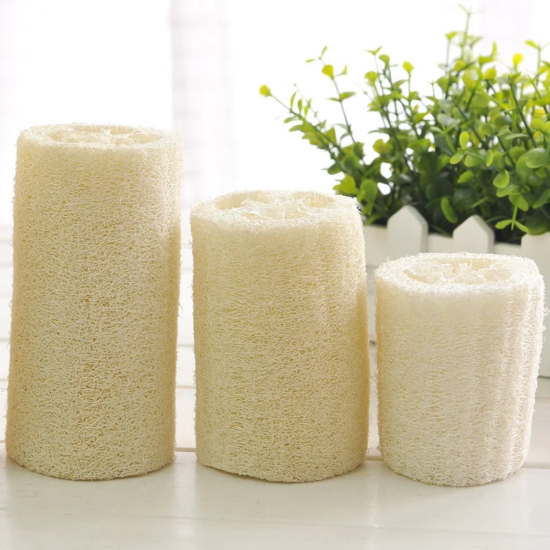 3 дюймов натуральный Loofa губка для Кухня тарелка посуда для очистки очистка малого Loofa из Китая