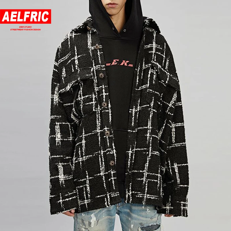 AELFRIC Новая модная мужская тактическая куртка ветровка в клетку Swag уличная куртка пальто в стиле хип-хоп винтажная зимняя куртка GB31
