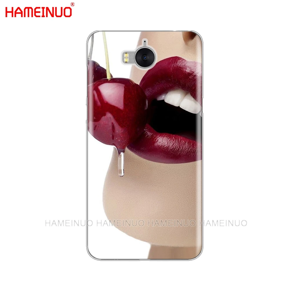 HAMEINUO роскошный корейский чехол для телефона с красными сексуальными губами и