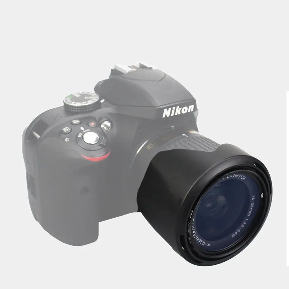 AF P 18 55 мм f/3 5 6G VR бленда объектива для Nikon D500 D3300 D3400 D5300 D5500 D5600 as HB N106 NIKON 1 10 100 f/4 5.6|lens