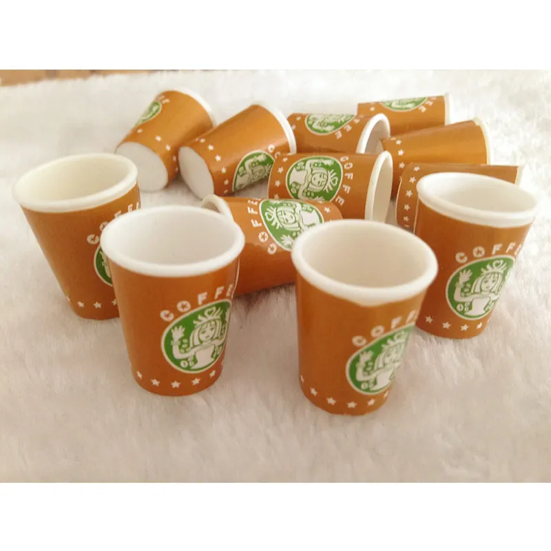 Новые модные товары 50 шт./лот! Мини поддельная кофейная чашка PS Милая имитация