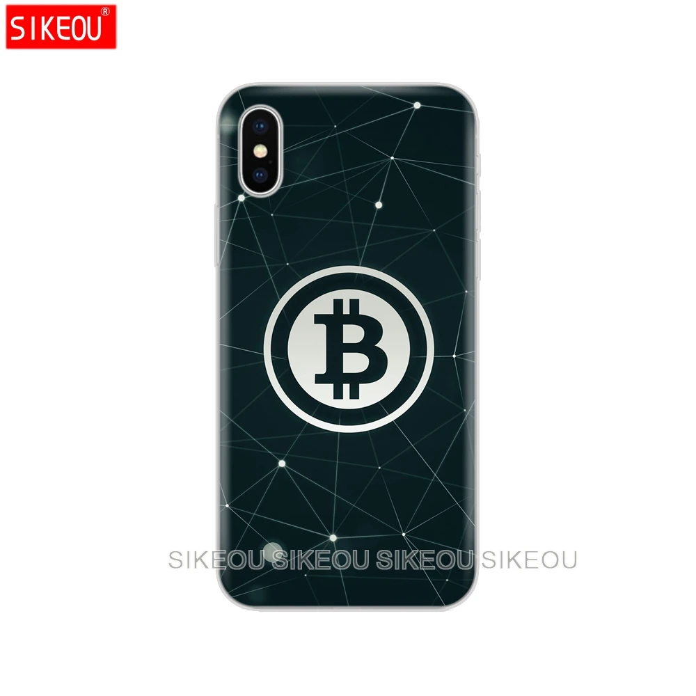 Силиконовый чехол для телефона Iphone 6X8 7 6s 5 5s SE Plus 10 XR XS Max Забавный биткоинов и