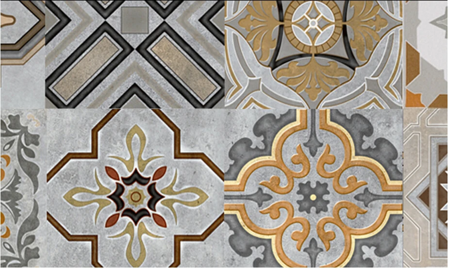 Настенные 3D обои на заказ ретро мозаика из цветного кирпича в стиле для спальни