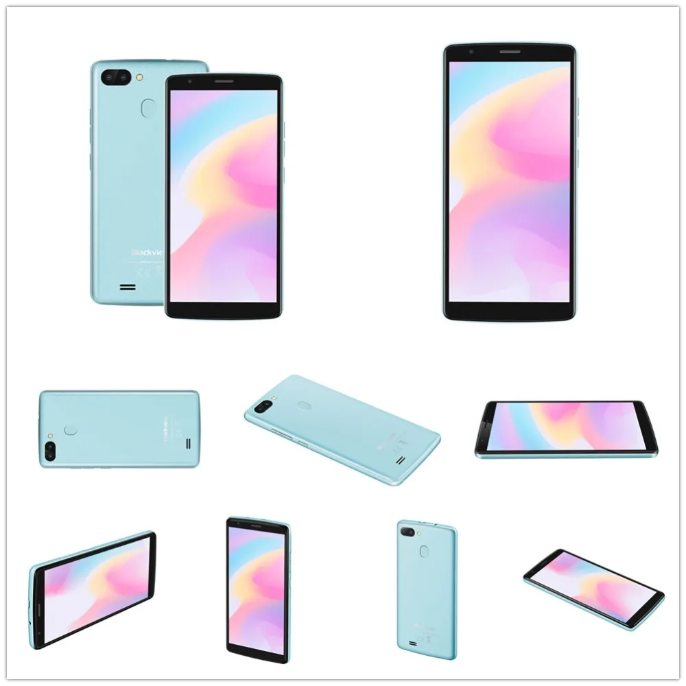 Blackview A20 Pro, 4G, мобильные телефоны, Android 8,1, 2 ГБ+ 16 ГБ, четырехъядерный смартфон, двойная задняя камера, 5,45 дюймов, 720 P, сотовый телефон