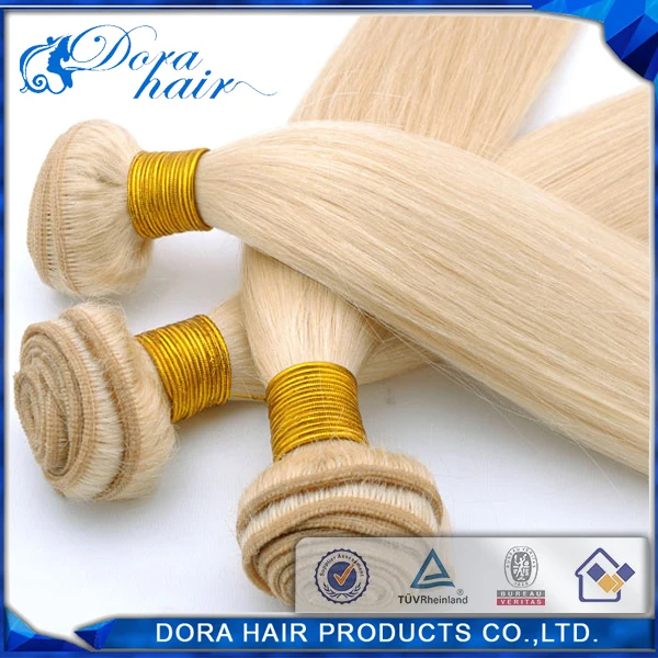 1 шт. 6А Цвет #613 Блондинка Малайзии Волос реми 613 прямые Волосы Ткет|weave hair glue|hair weave