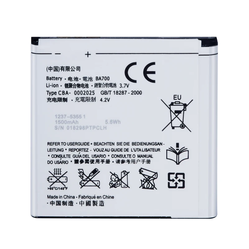 SIYAA батарея для телефона BA700 Sony ST18i MT15i MT16i MK16i MT11i ST21i ST23i сменные батареи 1480 мАч