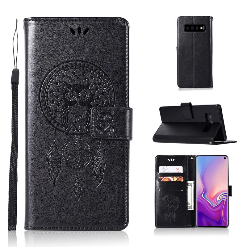 Чехол-книжка из искусственной кожи, сумка-бумажник для чехол для Samsung Galaxy Note 9 8 S10 S9 S8 плюс S7 S6 край S10e M10 M20 Чехол для мобильного телефона Capa