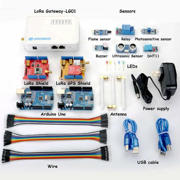 Набор для разработки LoRa IOT шлюз Lora поддерживает несколько датчиков в сети
