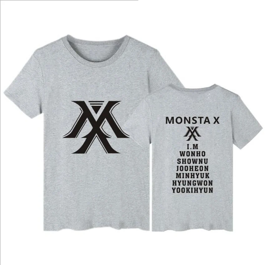 Женская футболка в стиле K POP MONSTA X большие размеры|Футболки| |