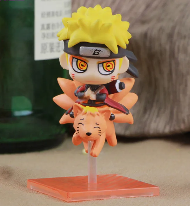 Новый японский аниме Наруто Uzumaki Naruto Курама 6 см фигурку игрушки ПВХ рис подарок