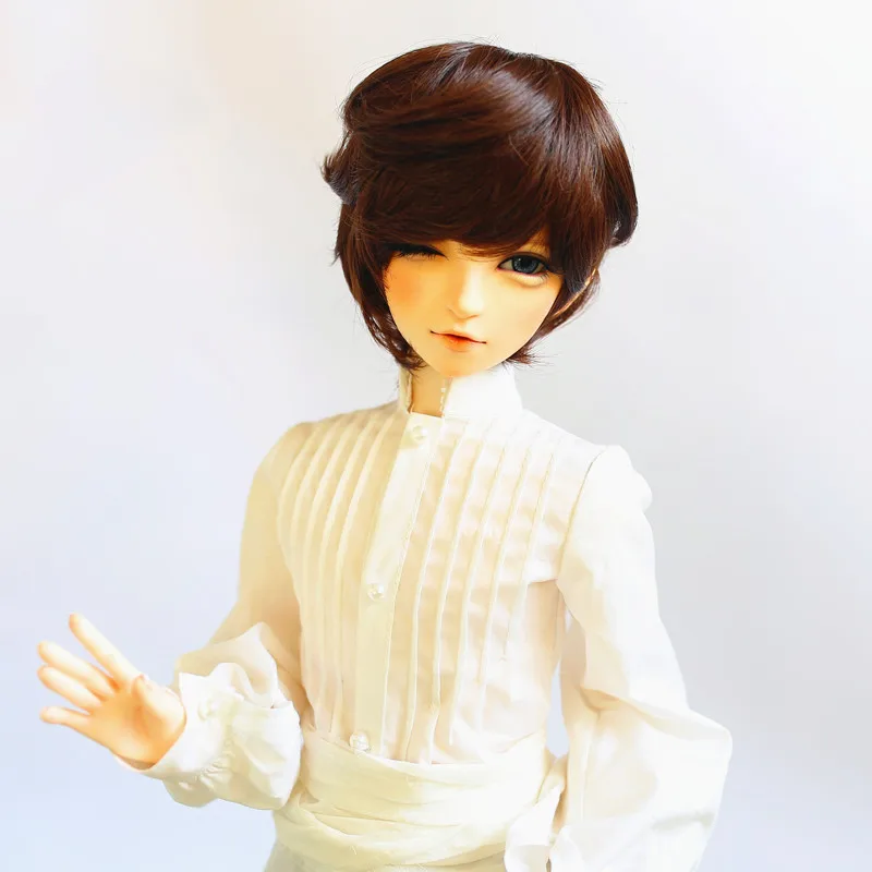 Подходит для 1/3 1/4 1/6 BJD SD куклы парики 1/3 1/4 1/6 на выбор два цвета короткие волосы куклы парики высокая температура мода косы объем