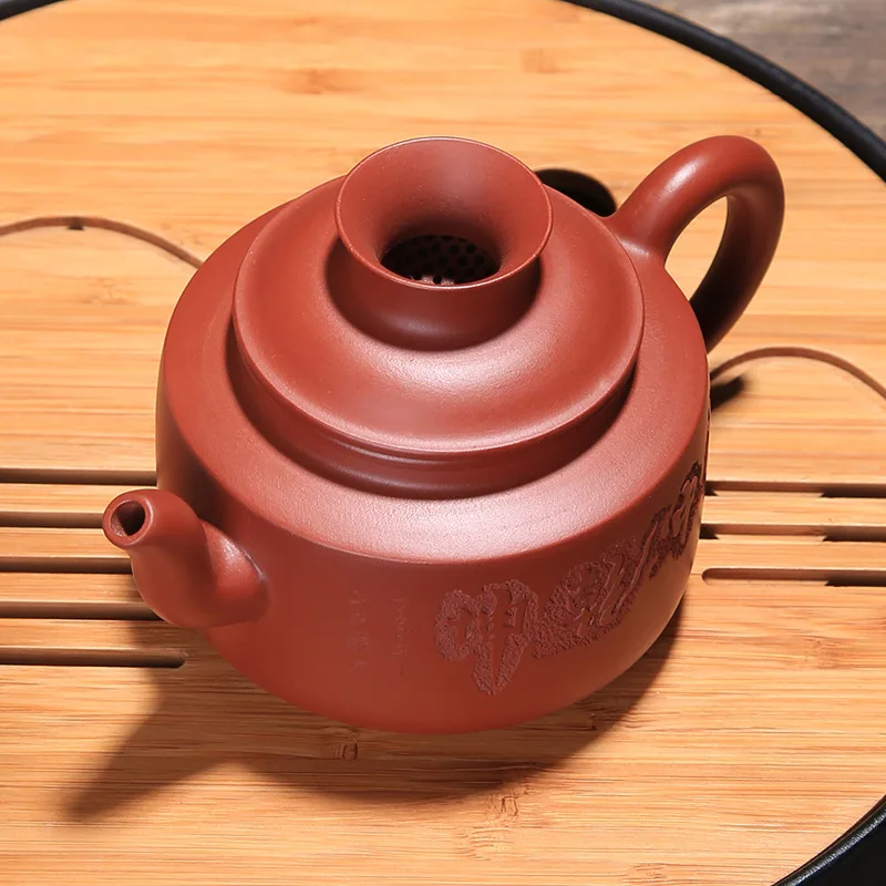 Purple Sand Teaware Gongdao Pot Dahongpao Qiankun Wholesale and Customized Carving Factory | Дом и сад