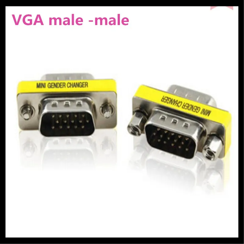 100 шт. 15 Pin VGA SVGA Пол смены адаптер разъем M/M папа-папа | Компьютеры и офис